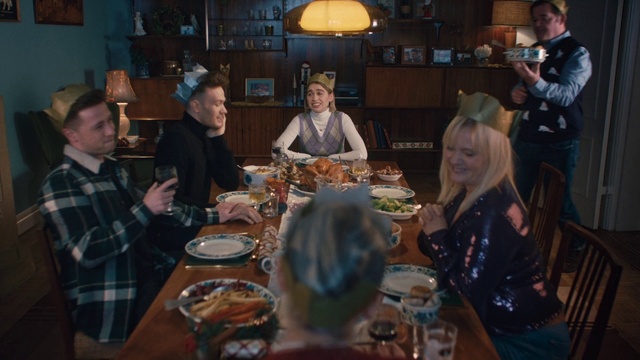 Video Reference: Tableware, Food, Table, Furniture, Chair, Plate, Drinkware, Sharing, Interaction, Dishware