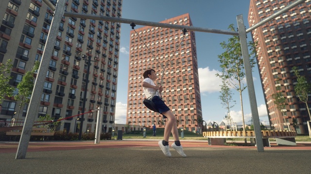 Video Reference: Building, Sky, Plant, Skyscraper, Shorts, Tower block, Tree, Thigh, Urban design, Condominium