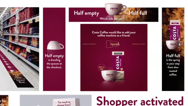 Video Reference: Product, Font, Shelf, Line, Red, Material property, Magenta, Advertising, Natural foods, Brand