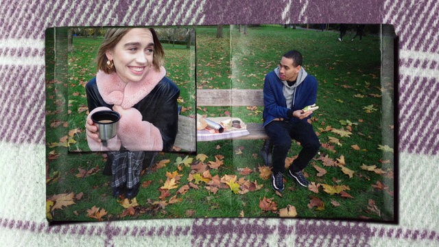 Video Reference: Green, Smile, Leaf, Rectangle, Grass, People in nature, Happy, Adaptation, Art, Leisure