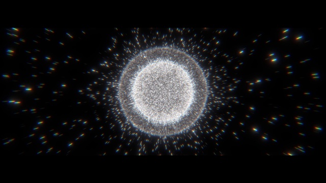 Video Reference: Fireworks, Art, Gas, Circle, Electric blue, Symmetry, Pattern, Event, Midnight, Space