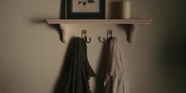 Video Reference: Shoe, Shelf, Cabinetry, Dress, Clothes hanger, Shelving, Sleeve, Interior design, Wood, Grey