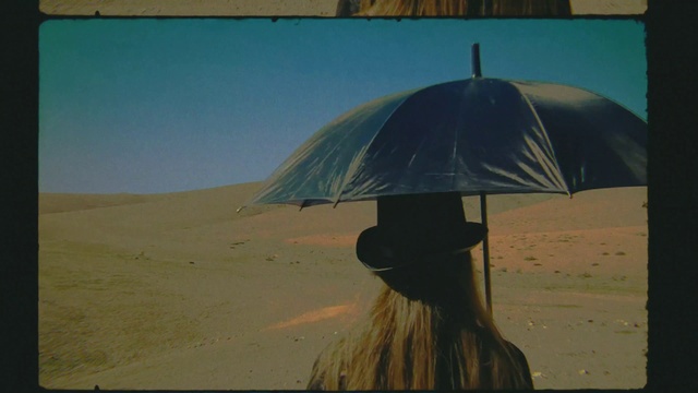 Video Reference: Umbrella, Ecoregion, Shade, Headgear, Sky, Landscape, Wood, Beach, Tints and shades, Wind