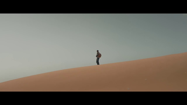 Video Reference: Sky, Erg, Landscape, Horizon, Singing sand, Aeolian landform, Dune, Slope, Cloud, Shadow
