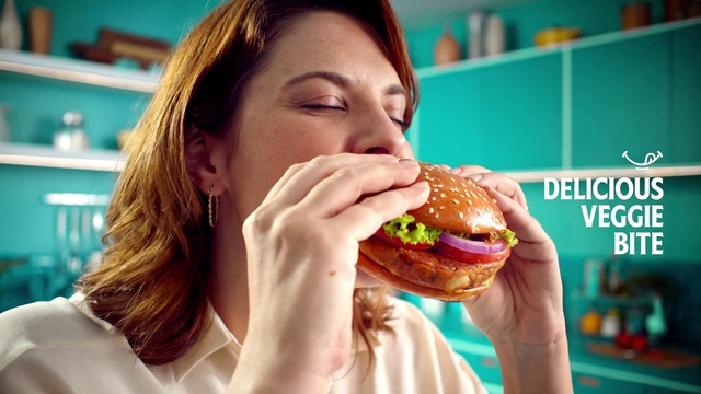 Video Reference: Lip, Food, Hand, Mouth, Orange, Ingredient, Recipe, Food craving, Bun, Sandwich