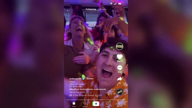 Video Reference: Purple, Entertainment, Violet, Font, Magenta, Display device, Music artist, Technology, Electronic device, Event