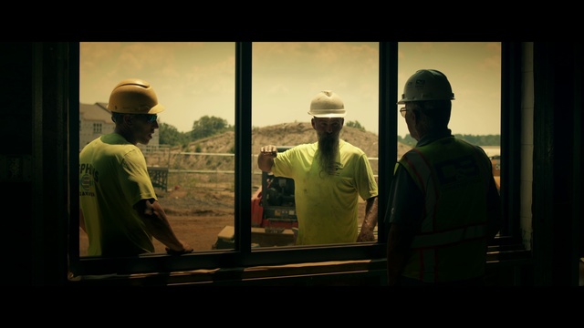Video Reference: Helmet, Window, Sky, Fixture, Gesture, Plant, Building, Tints and shades, Personal protective equipment, Blue-collar worker