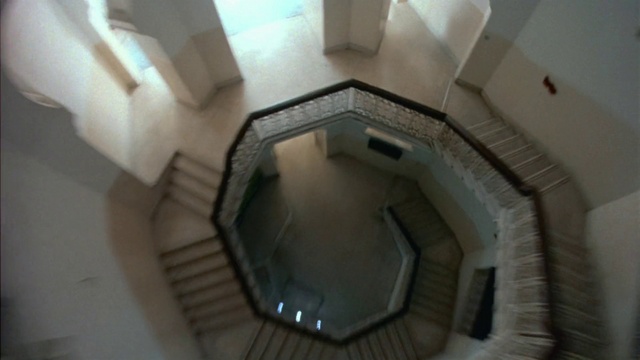 Video Reference: Stairs, Building, Fixture, Wood, House, Flooring, Baluster, Composite material, Handrail, Symmetry