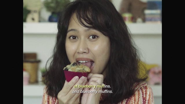 Video Reference: Face, Lip, Food, Mouth, Jaw, Food craving, Staple food, Happy, Cuisine, Biting