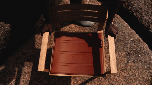 Video Reference: Brown, Wood, Rectangle, Floor, Flooring, Brick, Luggage and bags, Tints and shades, Outdoor furniture, Bag