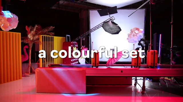 Video Reference: Purple, Entertainment, Pink, Performing arts, Interior design, Red, Magenta, Music venue, Performance art, Event