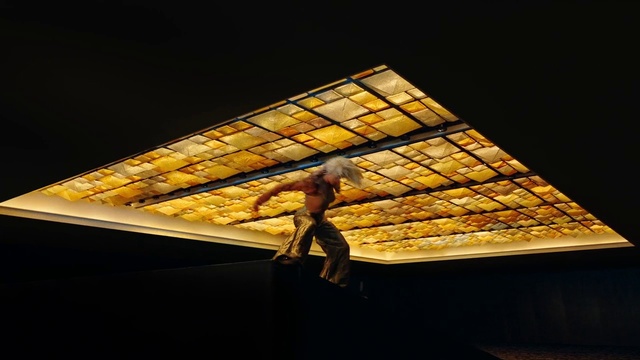 Video Reference: Triangle, Rectangle, Amber, Gold, Wood, Tints and shades, Fixture, Symmetry, Beam, Roof