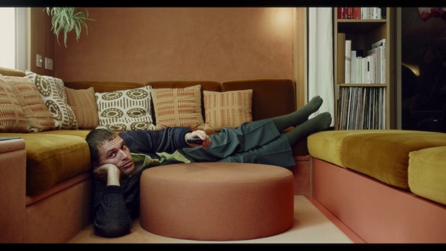 Video Reference: Furniture, Couch, Table, Comfort, studio couch, Lighting, Interior design, Ottoman, Wood, Flooring