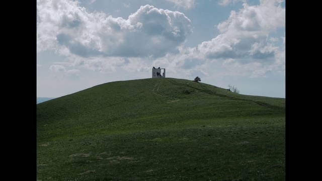 Video Reference: Cloud, Sky, Plant, Natural landscape, Slope, Highland, Grass, People in nature, Mountain, Grassland