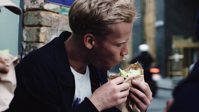 Video Reference: Food, Food craving, Community, Fast food, Fun, Event, Finger food, Tableware, Cuisine, Sandwich