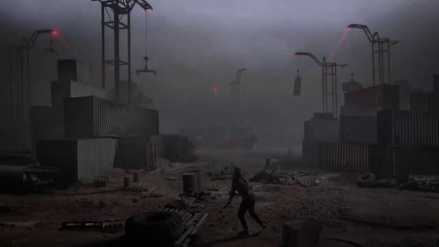 Video Reference: Sky, Grey, Atmospheric phenomenon, Fog, Haze, Gas, Pollution, City, Street light, Electricity