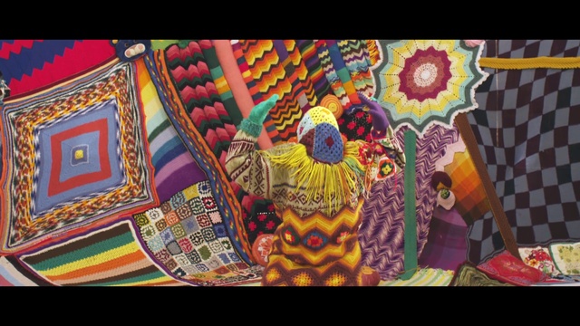 Video Reference: Textile, Font, Art, Painting, Pattern, Rectangle, Symmetry, Magenta, Motif, Graffiti