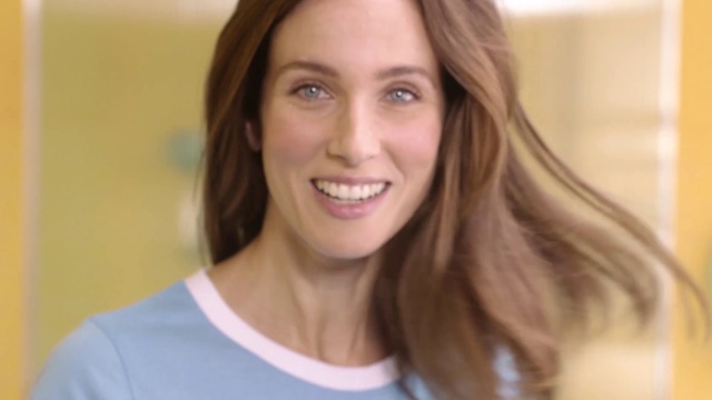 Video Reference: Nose, Cheek, Smile, Lip, Eyelash, Jaw, Cosmetic dentistry, Iris, Happy, Layered hair