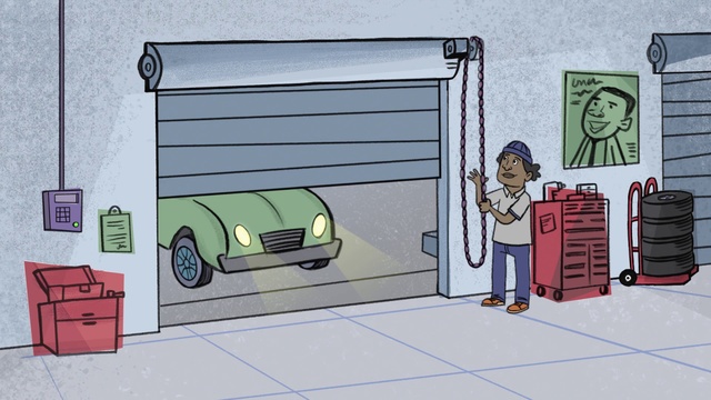 Video Reference: Cartoon, Vehicle, Tire, Motor vehicle, Automotive design, Art, Wheel, Automotive exterior, Automotive lighting, Vehicle door