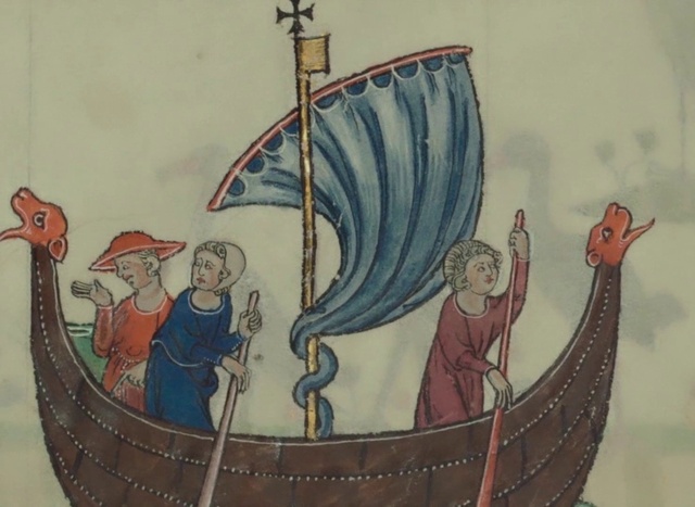 Video Reference: Watercraft, Boat, Vertebrate, Naval architecture, Art, Viking ships, Painting, Ship, Vehicle, Drawing