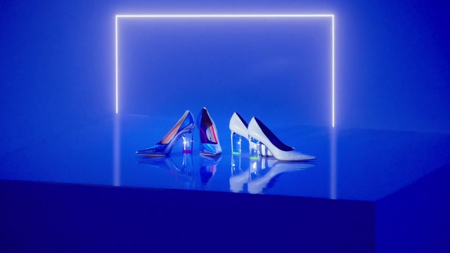 Video Reference: Blue, Triangle, Rectangle, Font, Electric blue, Art, Space, Symmetry, Event, Carmine