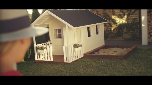 Video Reference: Property, Building, Window, Hat, Wood, Plant, Fedora, Dollhouse, Grass, House