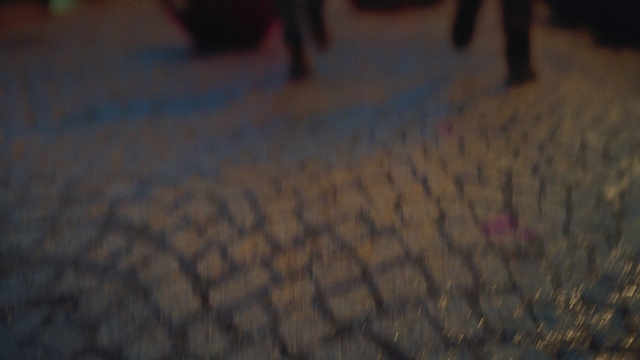 Video Reference: Road surface, Flooring, Asphalt, Floor, Tints and shades, Sidewalk, Electric blue, Human leg, Sky, Event