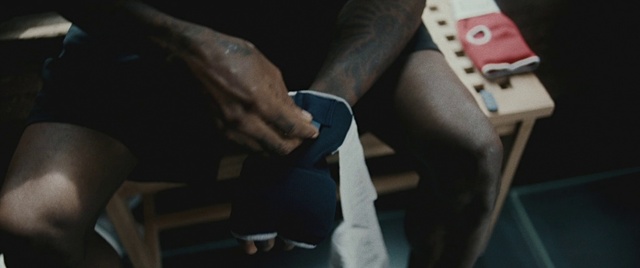 Video Reference: Gesture, Knee, Thigh, Waist, Nail, Lap, Denim, Human leg, Wrist, Electric blue