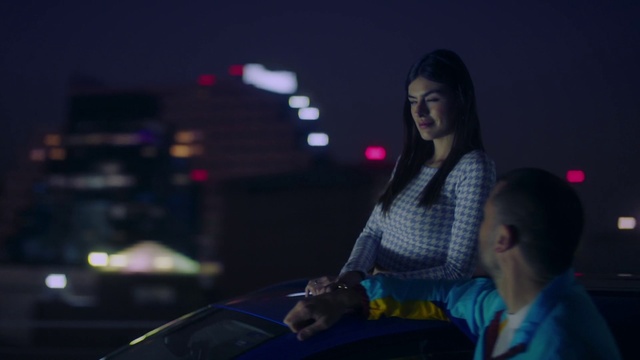 Video Reference: Automotive lighting, Flash photography, Entertainment, Leisure, Midnight, Electric blue, Thigh, Event, Travel, Darkness