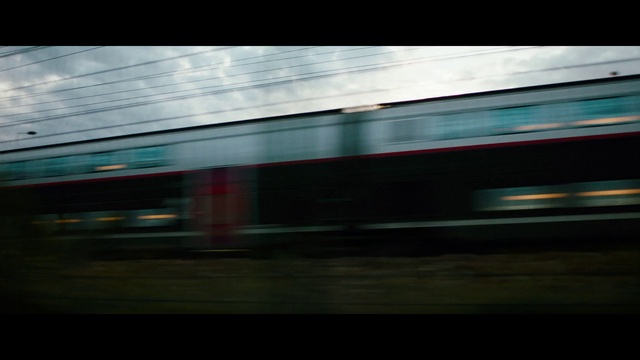Video Reference: Train, Cloud, Sky, Rolling stock, Automotive lighting, Rolling, Railway, Track, Electricity, Railroad car