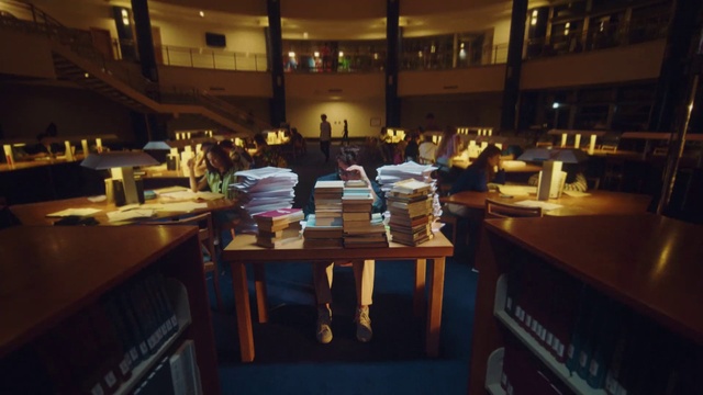 Video Reference: Table, Interior design, Tableware, Food, Event, Room, Publication, Shelving, Building, Night