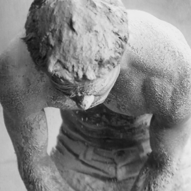 Video Reference: Human body, Jaw, Beard, Gesture, Sculpture, Toy, Style, Statue, Trunk, Chest