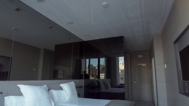 Video Reference: Furniture, Property, Building, Table, Comfort, Couch, Interior design, Fixture, Wood, Shade