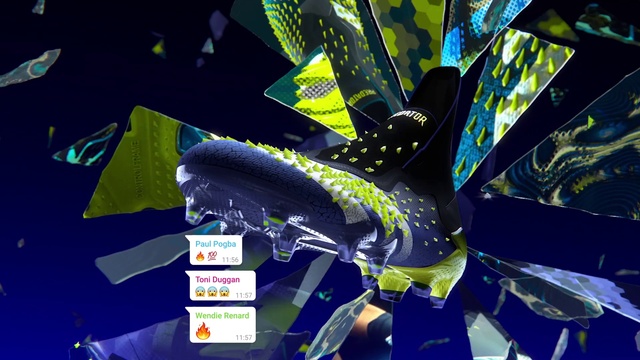 Video Reference: Azure, Gesture, Font, Air travel, Electric blue, Terrestrial plant, Wing, Fictional character, Graphics, Aerospace engineering
