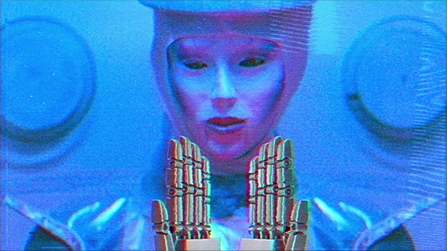 Video Reference: Azure, Blue, Electric blue, Art, Entertainment, Magenta, Event, Fun, Hat, Music artist