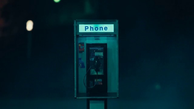 Video Reference: Telephone booth, Telephone, Corded phone, Door, Gas, Telephony, Electricity, Electric blue, Machine, Fixture