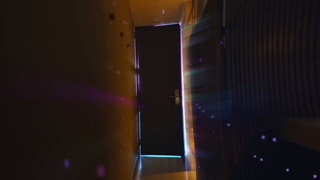 Video Reference: Purple, Building, Tints and shades, Magenta, Space, Entertainment, Event, Electric blue, City, Sky