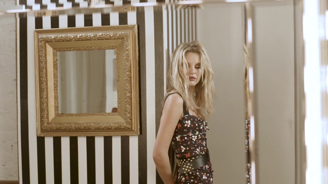 Video Reference: Clothing, Human body, Sleeve, Flash photography, Dress, Waist, Wood, One-piece garment, Street fashion, Rectangle