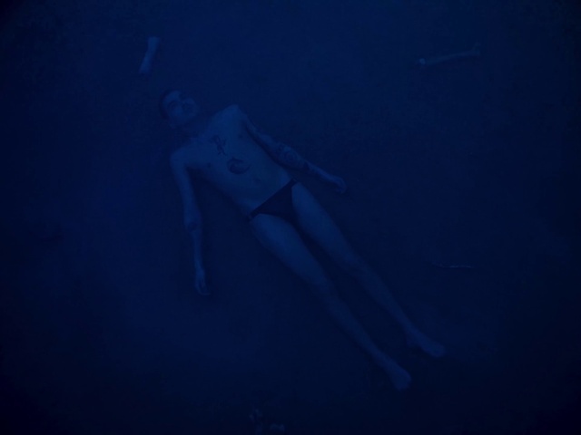 Video Reference: Underwater, Flash photography, Water, Electric blue, Sky, Marine biology, Darkness, Midnight, Recreation, Wing