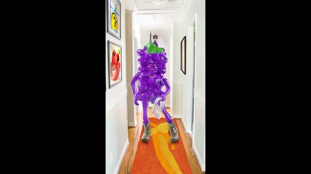 Video Reference: Art, Font, Fashion design, Painting, Rectangle, Electric blue, Magenta, Event, Visual arts, Fashion accessory