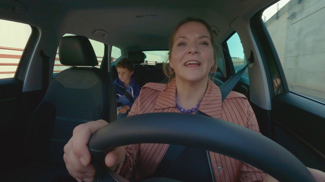 Video Reference: Car, Hand, Land vehicle, Vehicle, Window, Automotive design, Motor vehicle, Smile, Steering wheel, Mode of transport