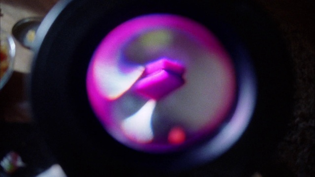 Video Reference: Colorfulness, Purple, Camera lens, Pink, Violet, Magenta, Gas, Electric blue, Circle, Audio equipment