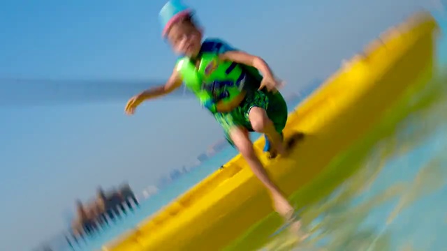 Video Reference: Water, Shorts, Azure, Sky, People in nature, Happy, Leisure, Fun, Sports, Recreation