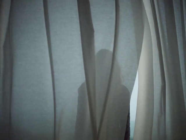 Video Reference: Curtain, Wood, Grey, Tints and shades, Window treatment, Shade, Electric blue, Pattern, Darkness, Font
