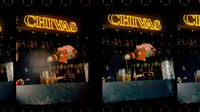Video Reference: Lighting, Font, Drink, Barware, Signage, Event, Bottle, Liqueur, Logo, Window