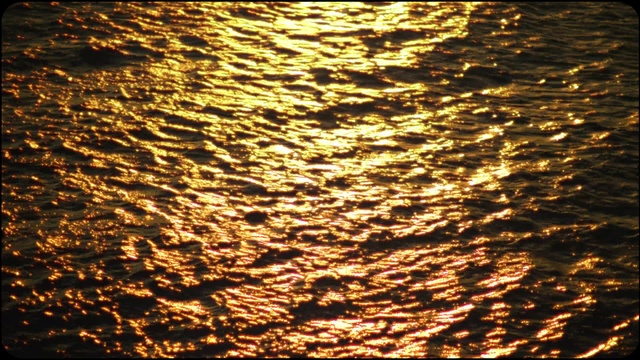 Video Reference: Water, Liquid, Gold, Amber, Orange, Fluid, Body of water, Lake, Horizon, Sunset