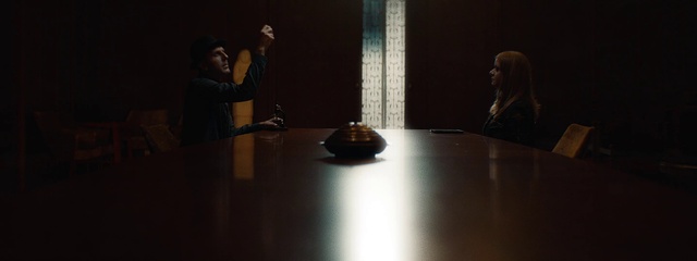 Video Reference: Event, Flooring, Darkness, Fun, Table, Visual arts, Sitting, Wood, Performance art, Conversation