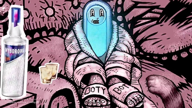 Video Reference: Bottle, Liquid, Art, Font, Drink, Illustration, Sports equipment, Graphics, Fictional character, Painting