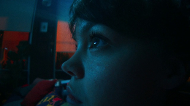 Video Reference: Nose, Lip, Eyebrow, Mouth, Eyelash, Jaw, Flash photography, Beard, Black hair, Electric blue