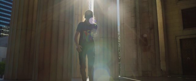 Video Reference: Wood, Waist, Entertainment, Tints and shades, Thigh, Performing arts, Fashion design, Event, Elbow, Electric blue